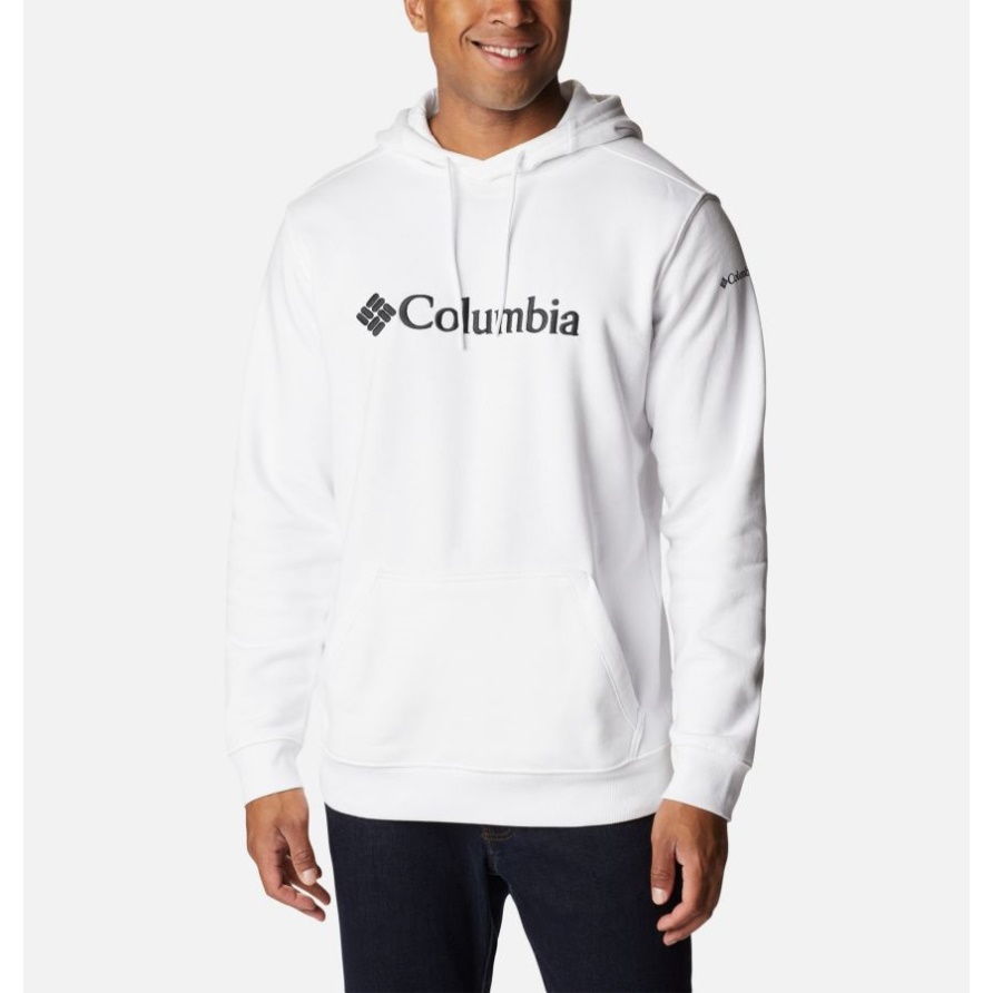 Columbia Weiß/csc Markenlogo Herren Csc Basic Logo Ii Hoodie