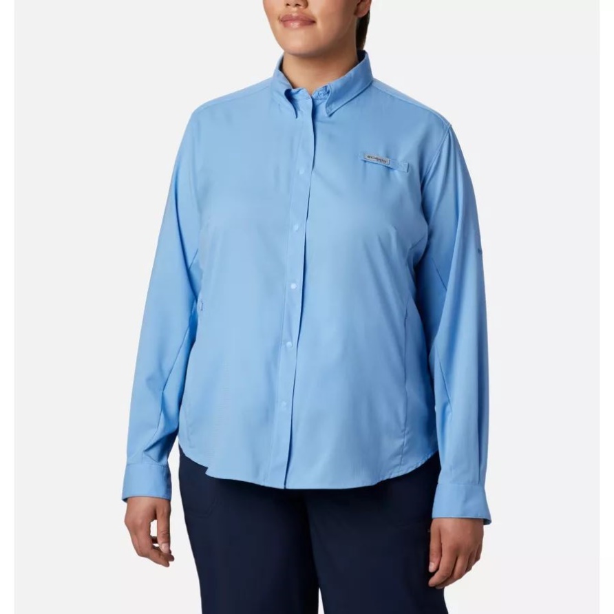 Columbia White Cap Frauen Pfg Tamiami Ii Langarmshirt Plus Größe