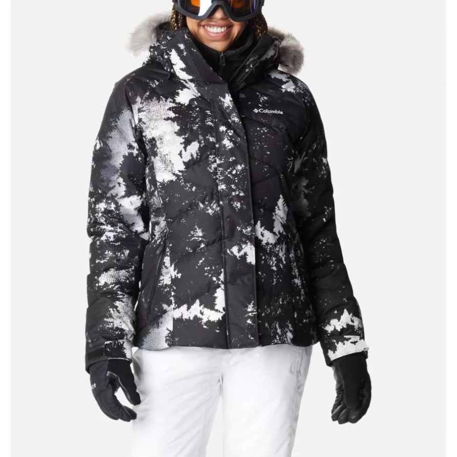 Columbia White Lookup Print Lay D Down II Jacke Für Damen