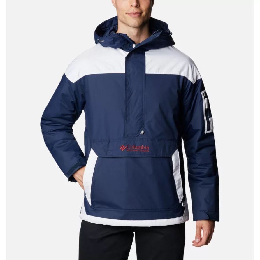 Columbia Weißer Challenger-Pullover-Anorak Für Herren