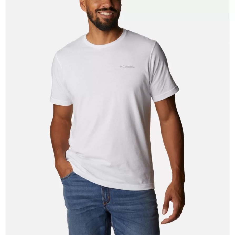 Columbia White Thistletown Hills Kurzarmhemd Für Herren