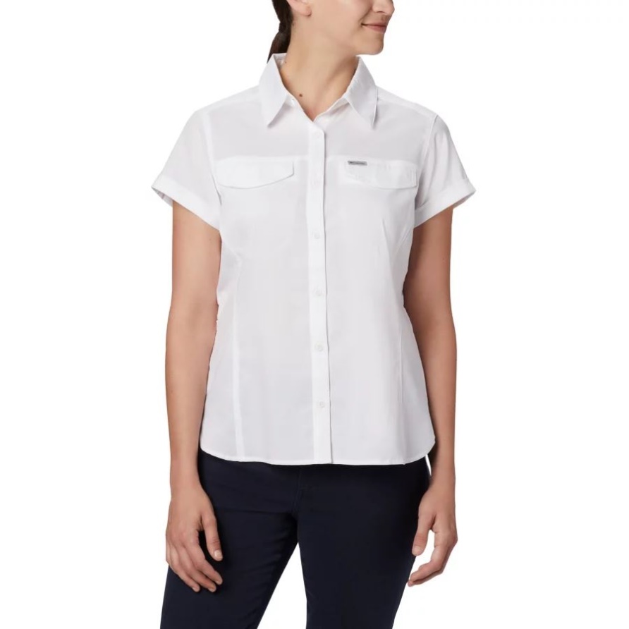 Columbia White Damen Silver Ridge Lite Kurzarm