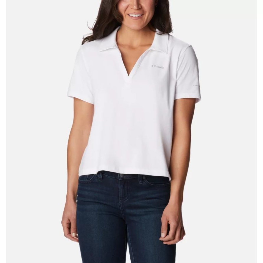 Columbia White Sun Trek Poloshirt Für Damen