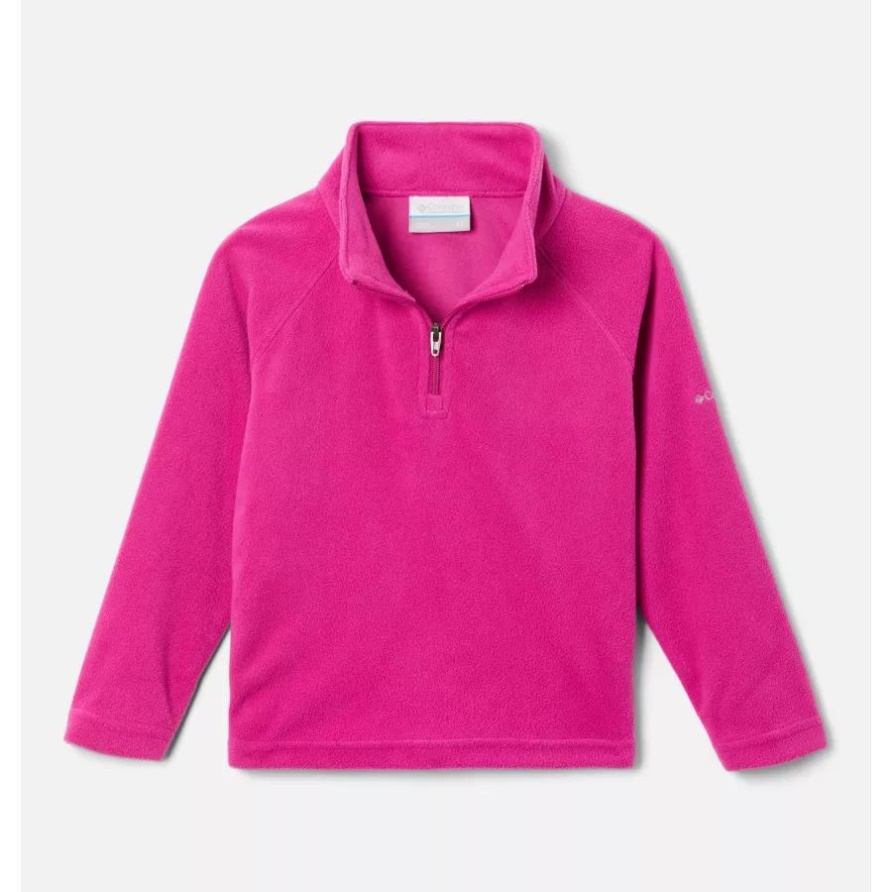Columbia Wild Fuchsia Mädchen-Kleinkind-Gletscherfleece-Jacke Mit Halbem Reißverschluss