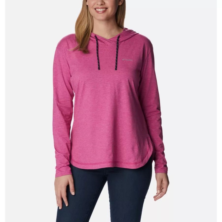 Columbia Wild Fuchsia Meliert Sun Trek Kapuzenpullover Für Damen