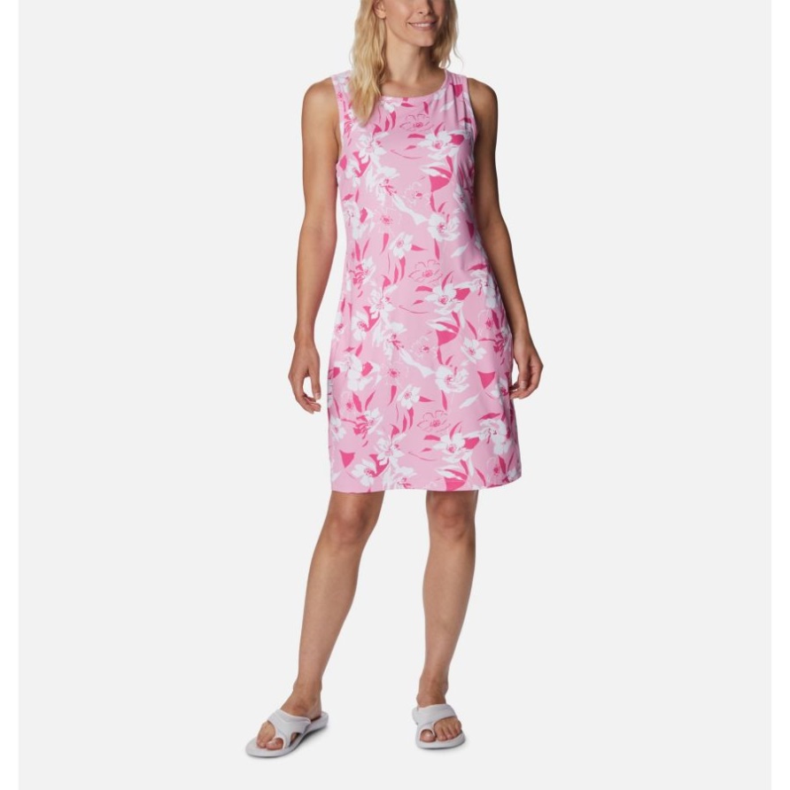 Columbia Wild Rose/pop Flora Tonales Damenkleid Mit Chill River-print