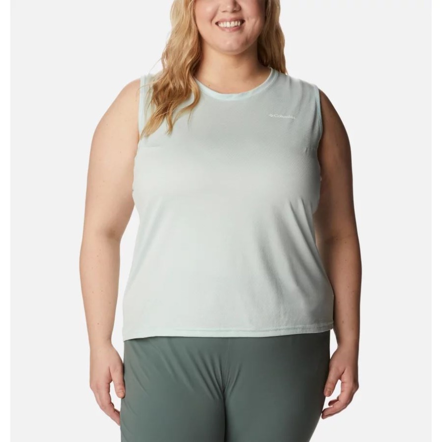 Columbia Alpin Chill Zero Tank Für Damen In Übergröße Icy Morning Heather