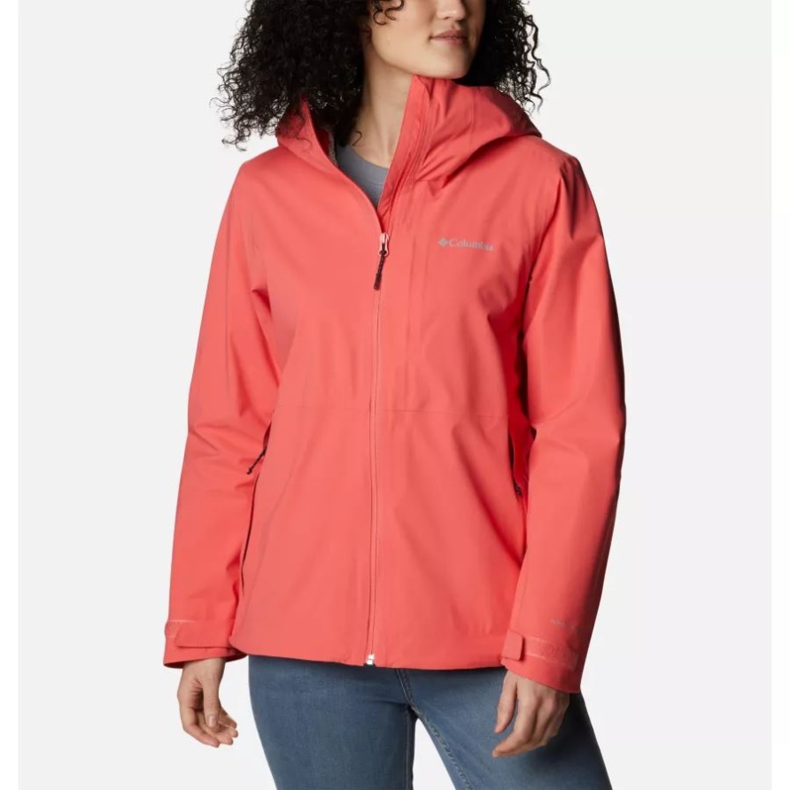 Columbia Ampli-Dry Wanderjacke Aus Wasserdichtem Shell Für Damen In Blush Pink