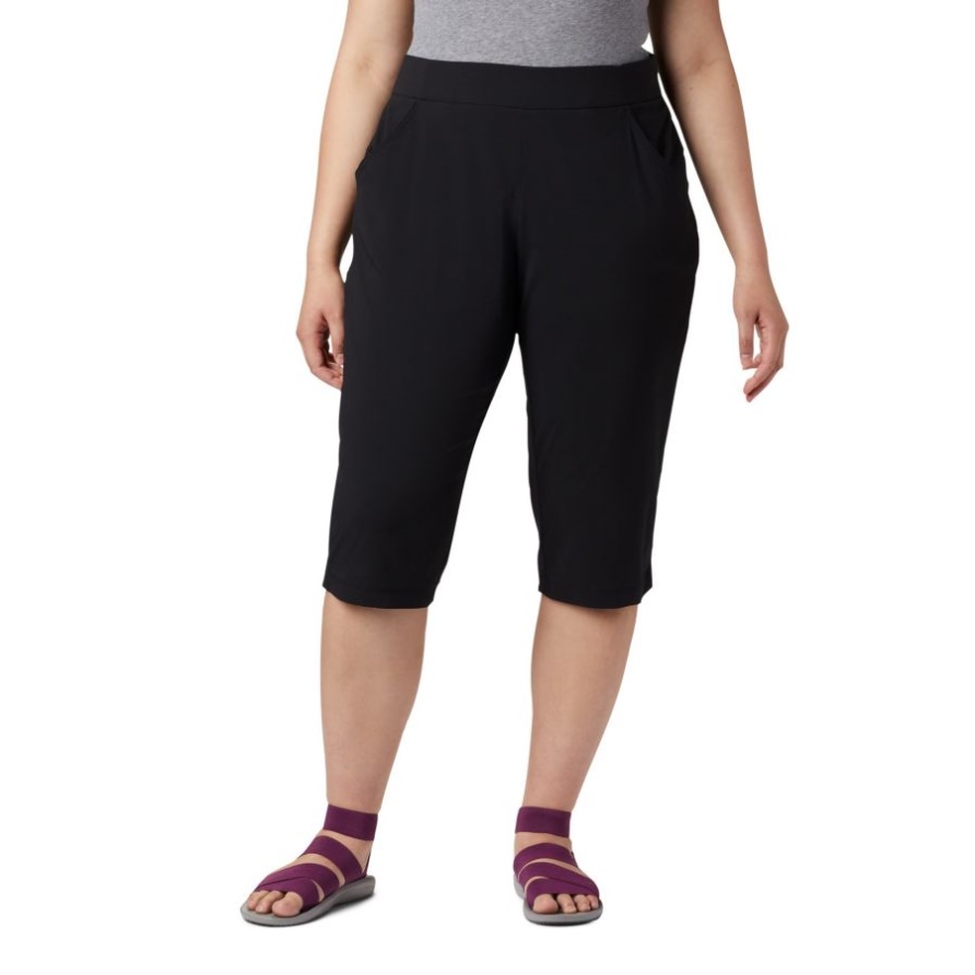 Columbia Damen Casual Capri Übergröße Schwarz