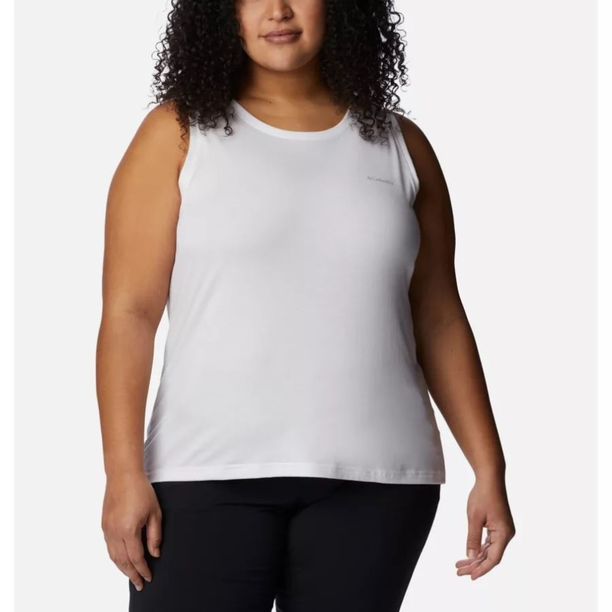 Columbia Jederzeit Gestricktes Tanktop Für Damen Plus Größe Weiß