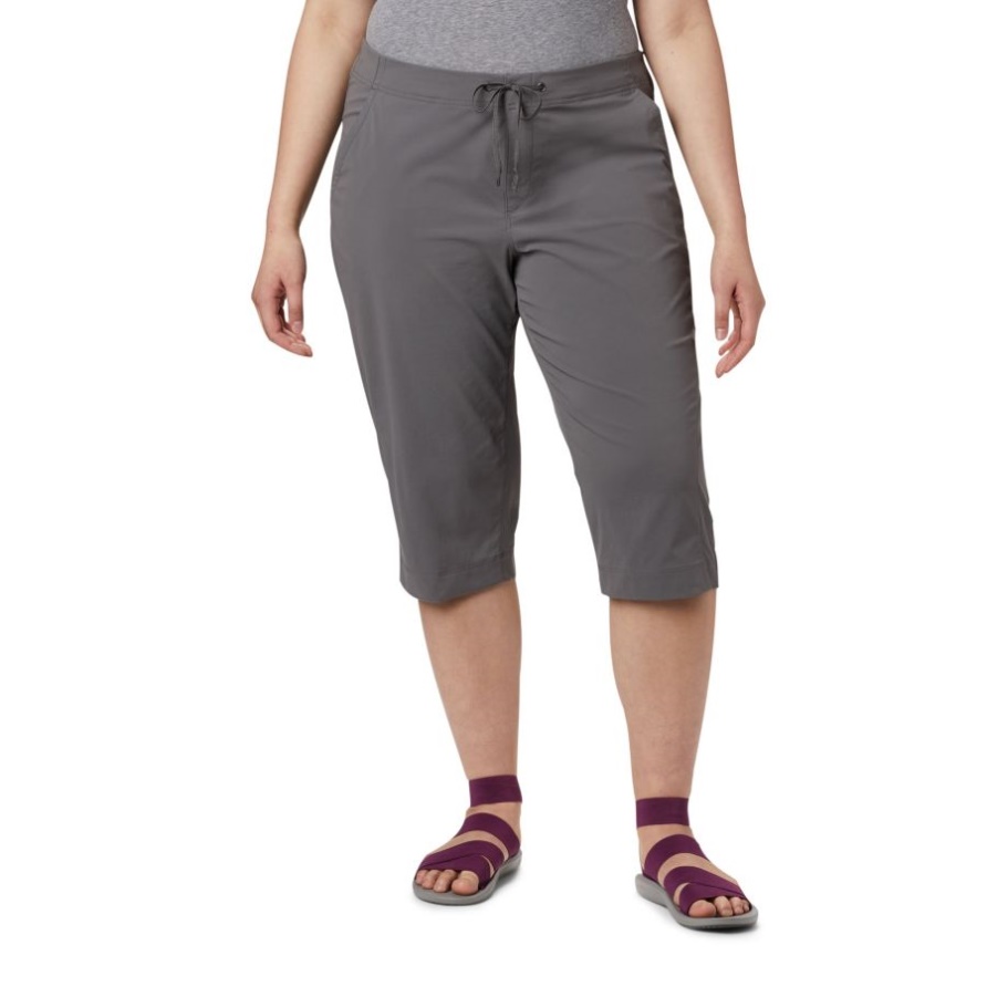 Columbia Damen-Caprihose Für Den Outdoor-Einsatz In Übergröße, City-Grau
