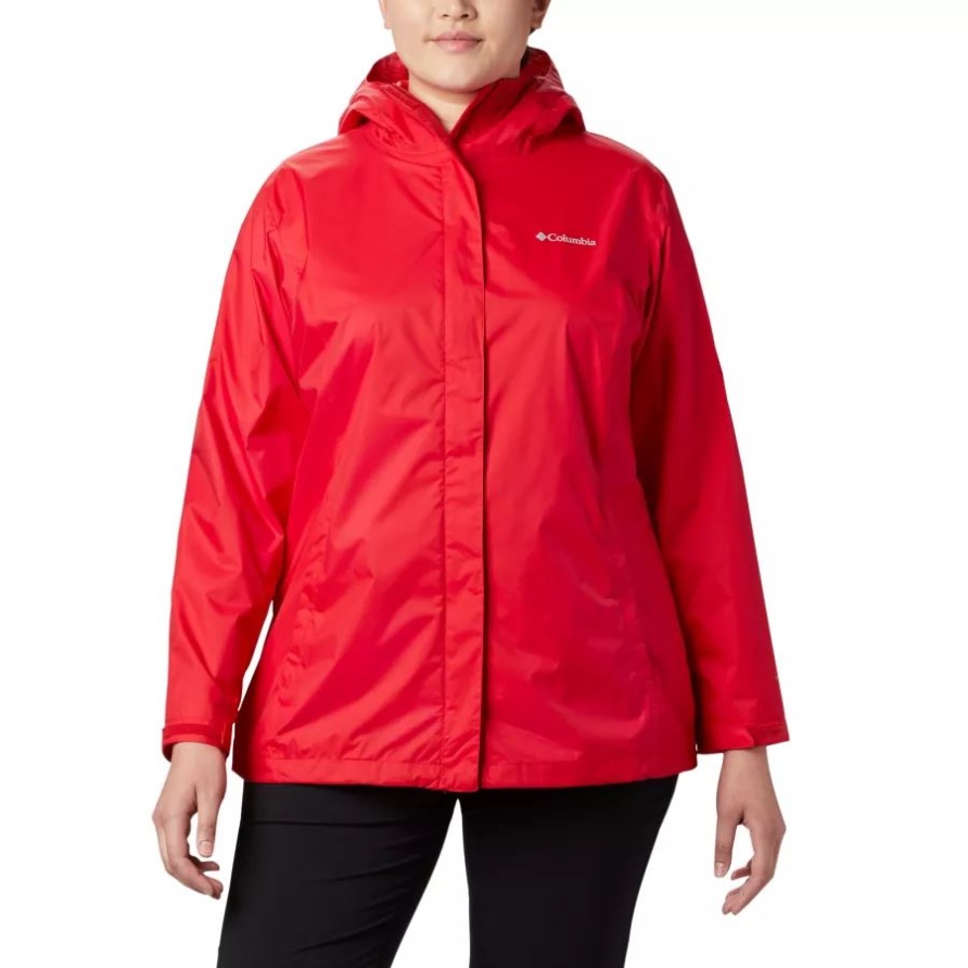 Columbia Damen Arcadia Ii Jacke Plus Größe Rote Lilie