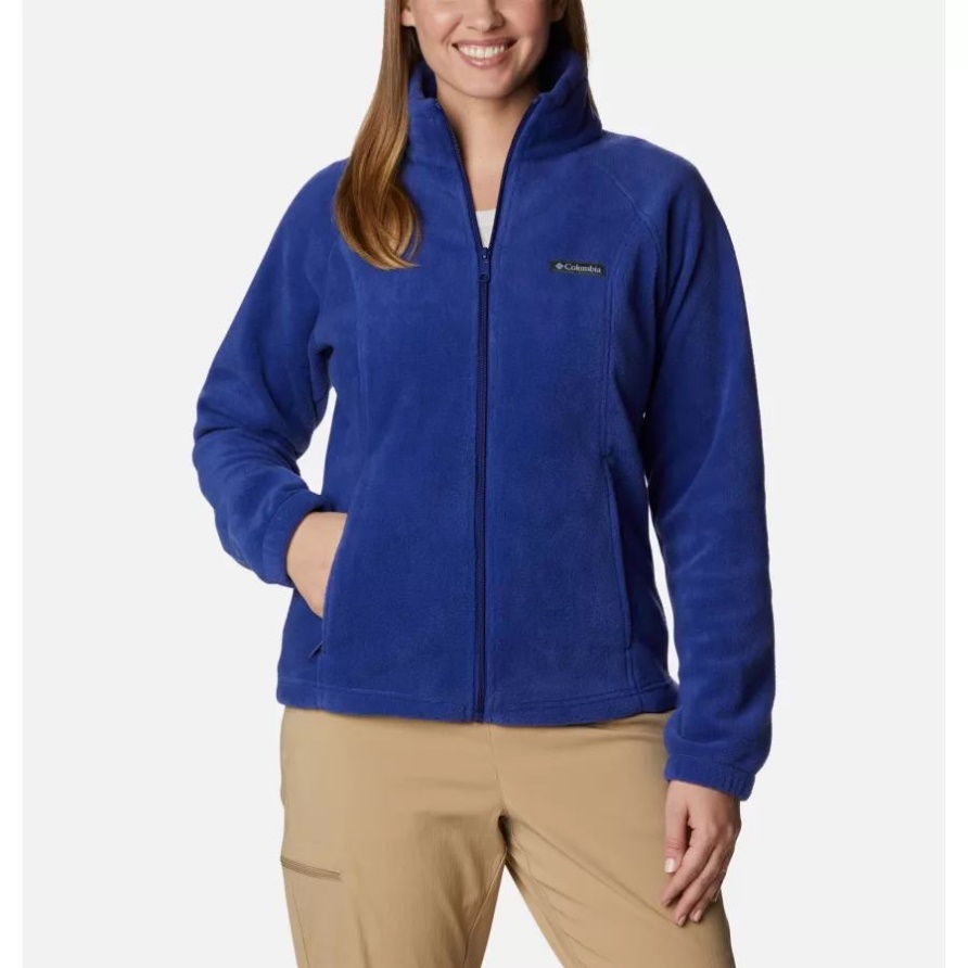 Columbia Benton Springs Fleecejacke Mit Durchgehendem Reißverschluss Für Damen, Dunkles Saphir
