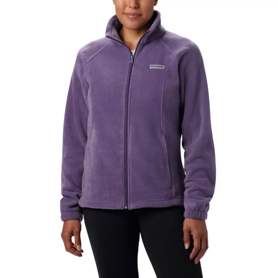 Columbia Benton Springs Fleecejacke Mit Durchgehendem Reißverschluss Für Damen Pflaumenlila