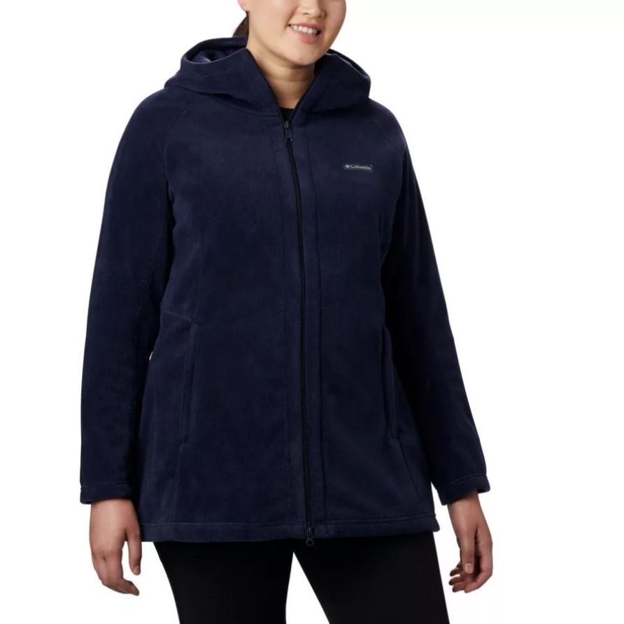 Columbia Benton Springs II Long Hoodie Für Damen In Übergröße, Dunkel Nachtaktiv