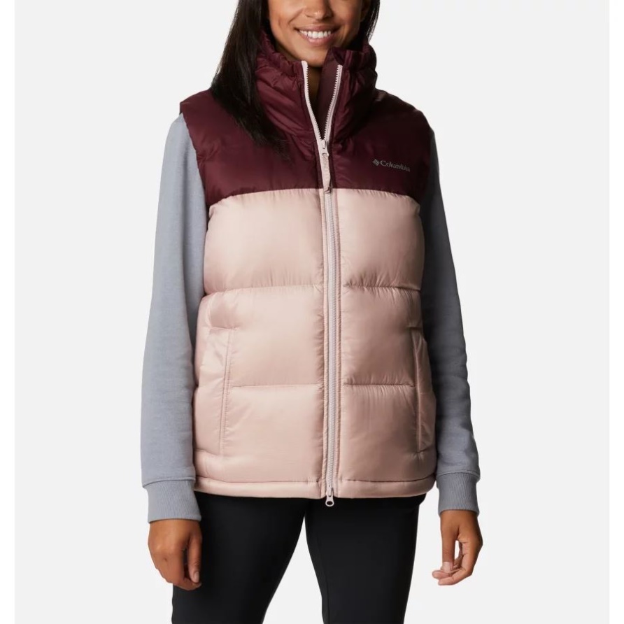 Columbia Bulo Point Omni-heat Infinity Damen-daunenweste Mineral Pink Schillernd/malbec