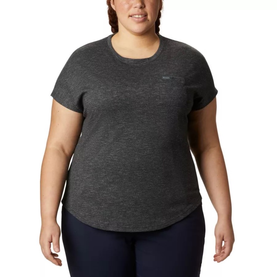 Columbia Cades Cape T-Shirt Für Damen In Übergröße Schwarz