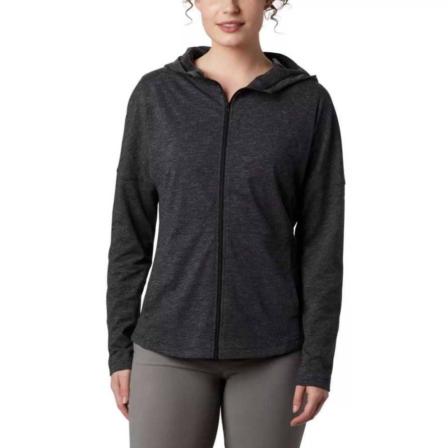 Columbia Cades Cove Hoodie Mit Durchgehendem Reißverschluss Für Damen, Schwarz
