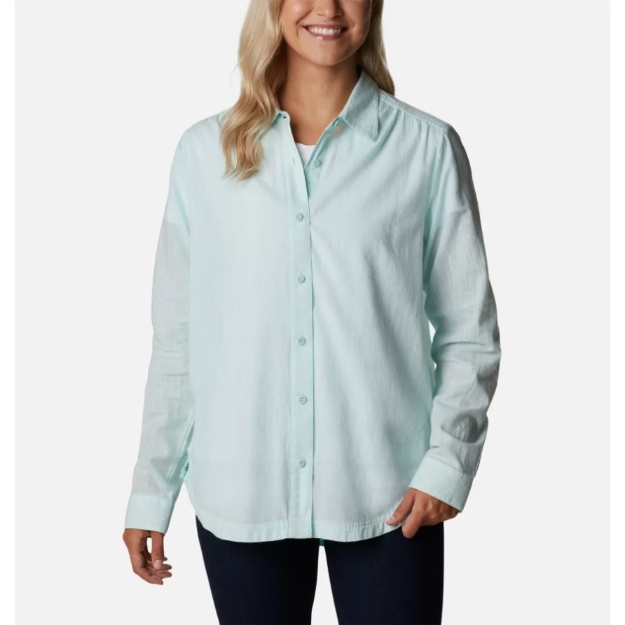 Columbia Damen-camp Henry Iii Langarmshirt Icy Morn Chabray