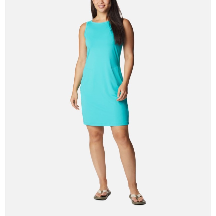Columbia Kleid Mit Chill-River-Print Für Damen, Helles Aqua