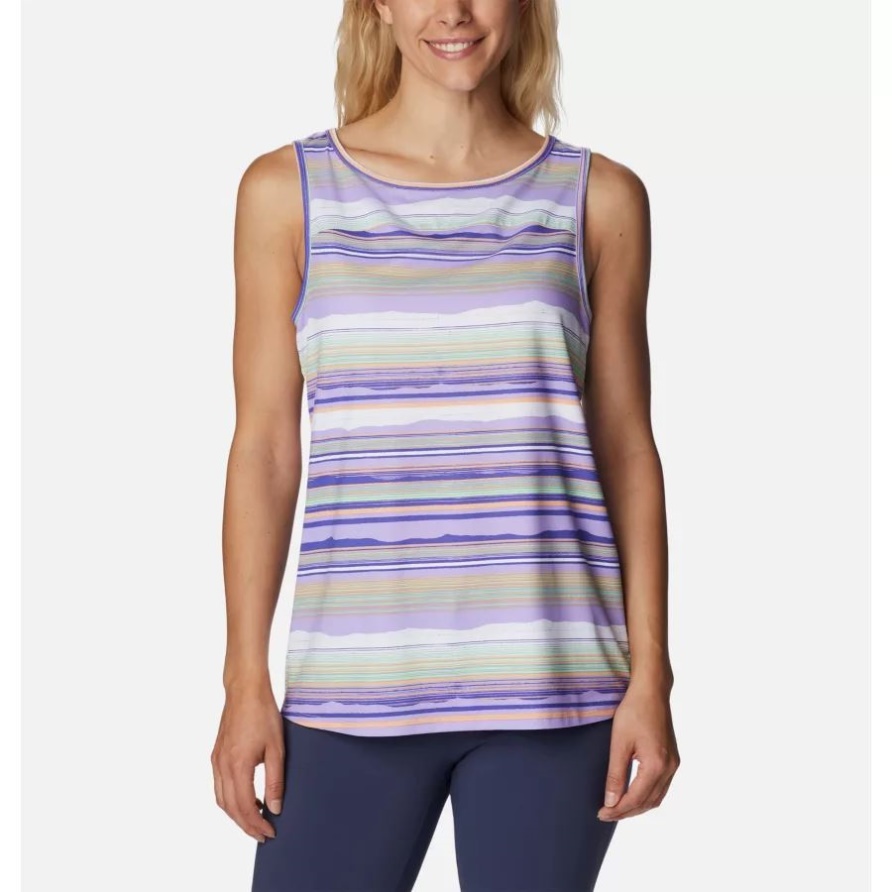 Columbia Chill River Tank Für Damen Frosted Purple/horizons Stripe Multi