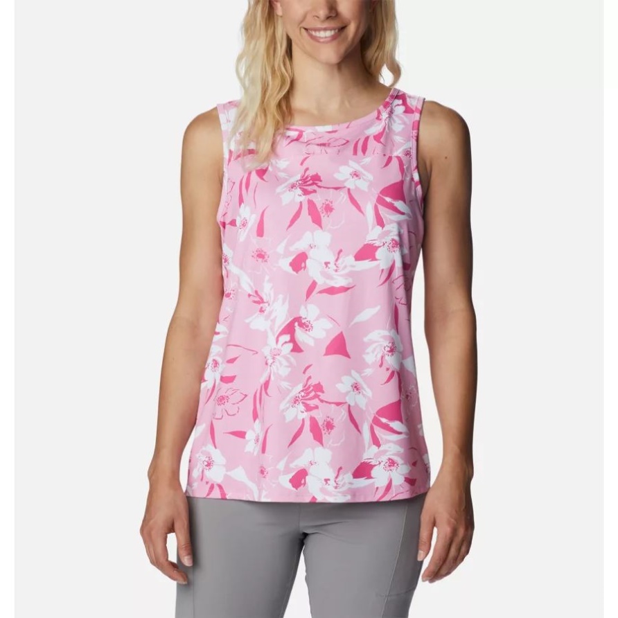 Columbia Chill River Tank Für Damen Wild Rose/pop Flora Tonal