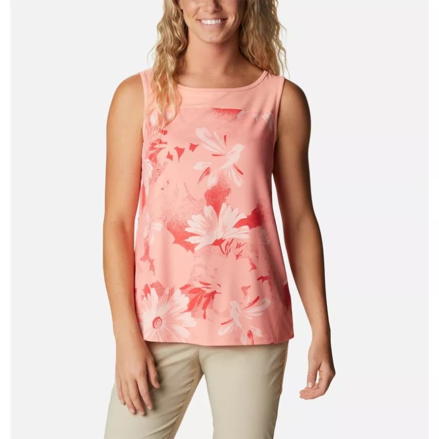 Columbia Chill River Technical Tank Coral Reef Daisy Party Für Damen