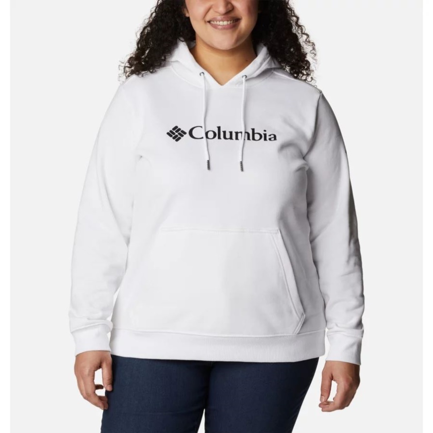 Columbia Damen-hoodie Mit Columbia-logo Plus Größe Weiß