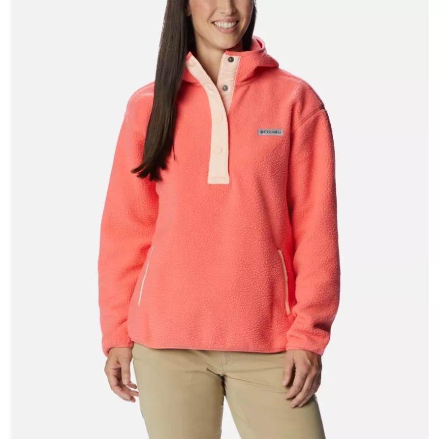 Columbia Damen-Hoodie Aus Sherpa-Fleece Von Echo Hills In Blush Pink/Pfirsichblüte
