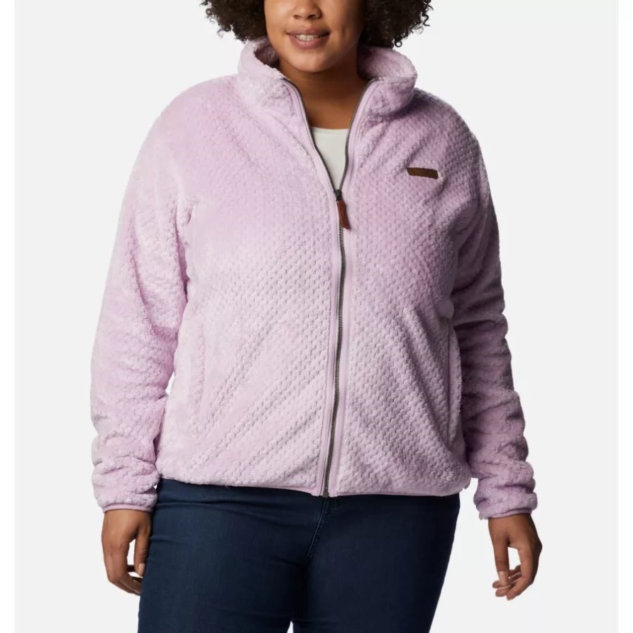 Columbia Fire Side II Plüsch-Fleece Mit Durchgehendem Reißverschluss Für Damen In Übergröße Aura