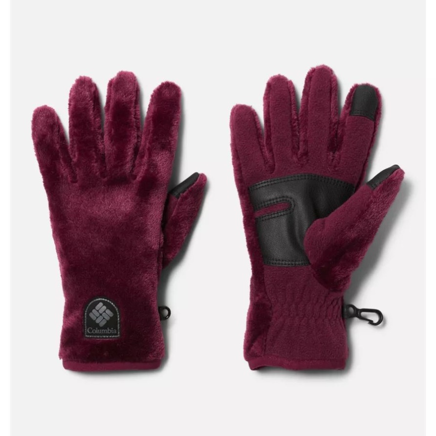 Columbia Fire Side Sherpa-Fleece-Handschuhe Für Damen Marionberry
