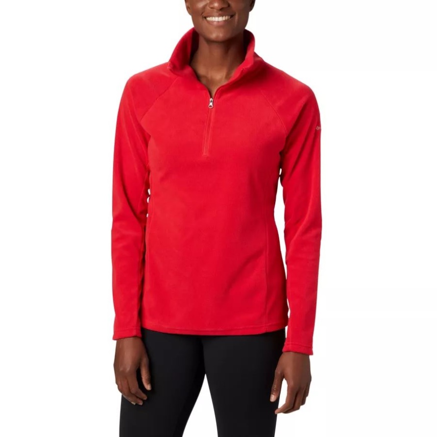 Columbia Glacial IV Fleece Mit Halbem Reißverschluss Für Damen Red Lily