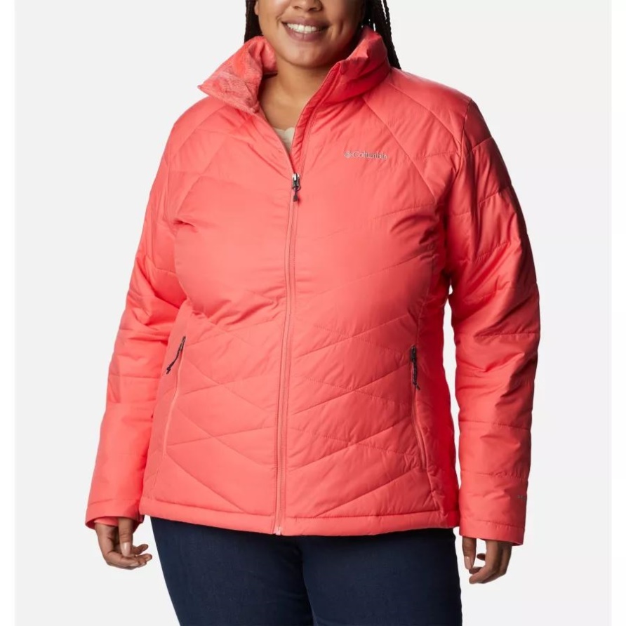 Columbia Himmlische Damenjacke Plus Größe Blush Pink