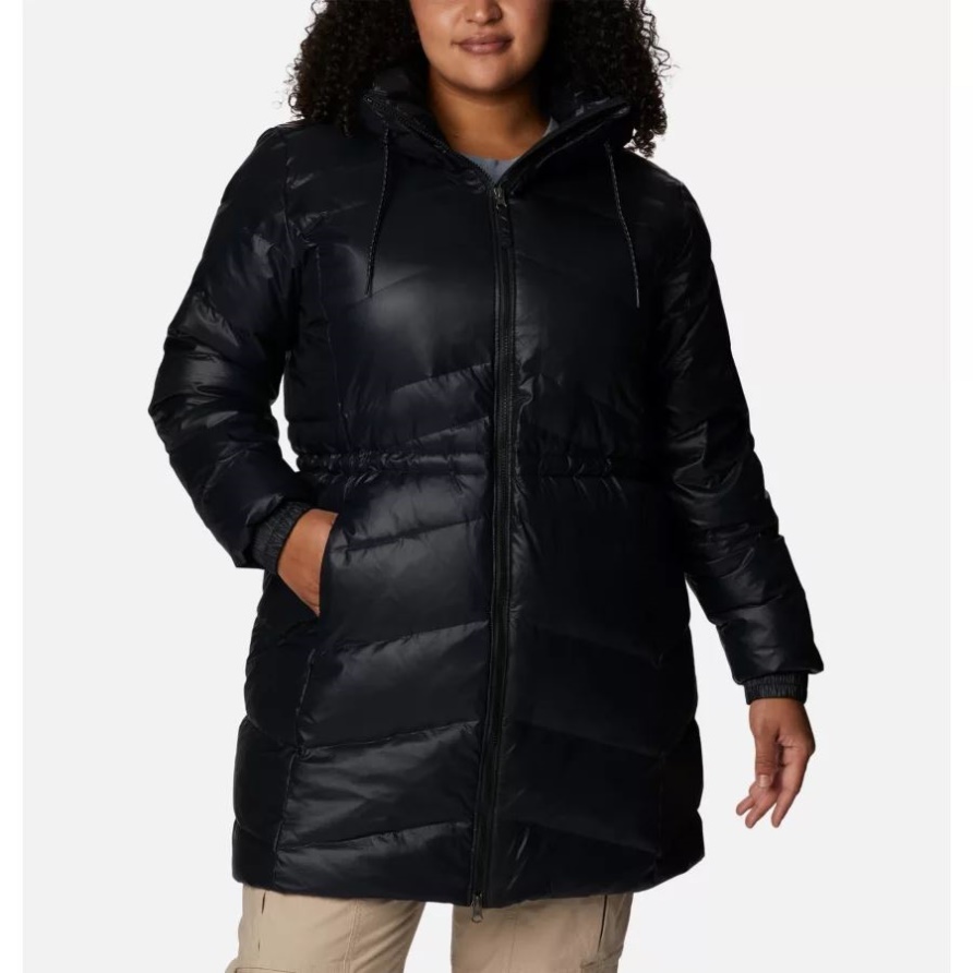 Columbia Icy Heights Ii Damen-daunenjacke Plus Größe Schwarz Gunmetal