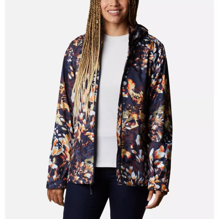 Columbia Inner Limited Ii Wasserdichte Jacke Für Frauen Dunkler Nächtlicher Florescence-druck