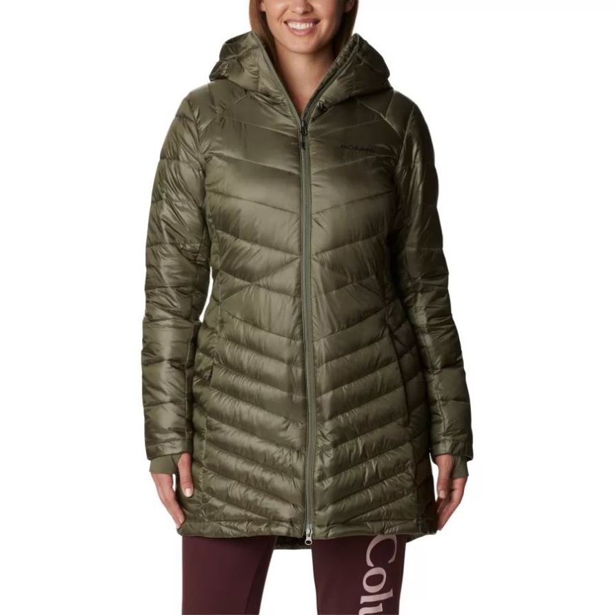 Columbia Joy Peak Kapuzenjacke Mit Mittlerer Isolierung Steingrün