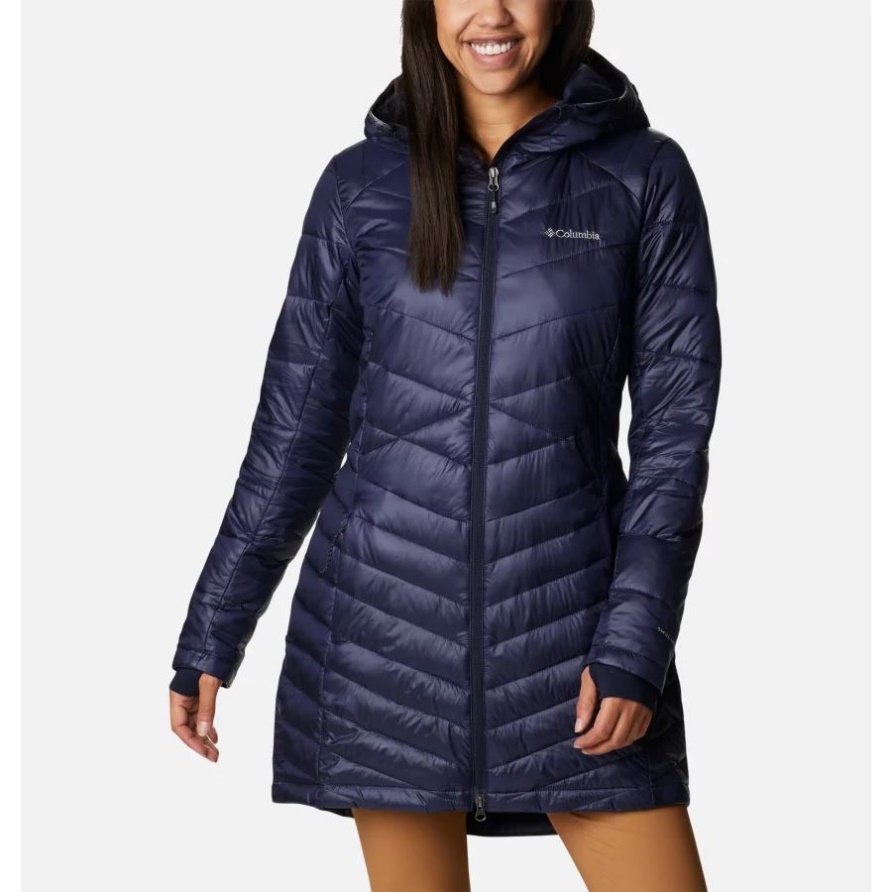 Columbia Damen Joy Peak Omni-heat Infinity Mittelisolierte Kapuzenjacke Dark Nachtaktiv