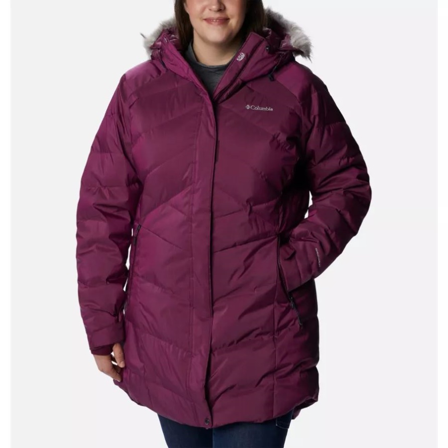 Columbia Lay D Down II Mid-Jacke Für Damen In Übergröße Marionberry Sheen