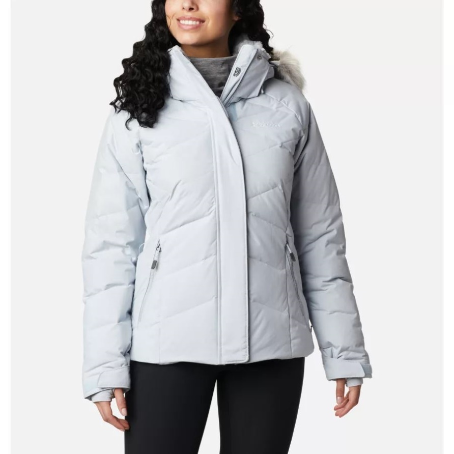 Columbia Lay D Down II Wasserdichte Daunen-Skijacke Für Damen Cirrus Grey Metallic