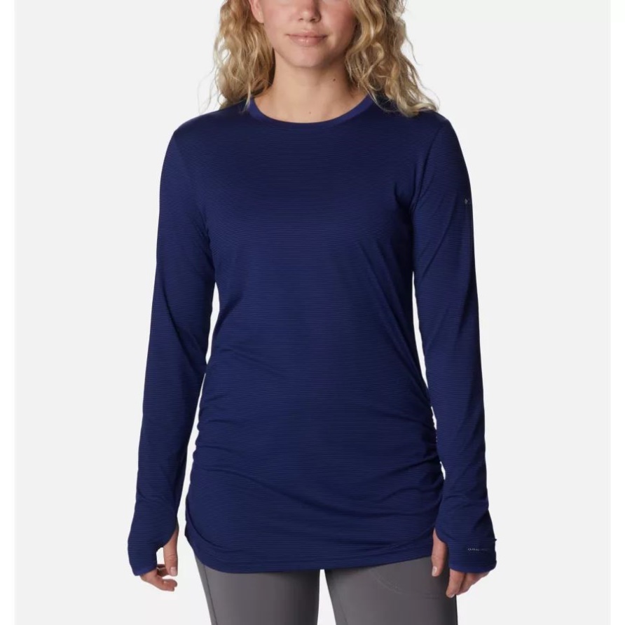 Columbia Leslie Falls Langärmliges Hemd Für Frauen Dark Sapphire
