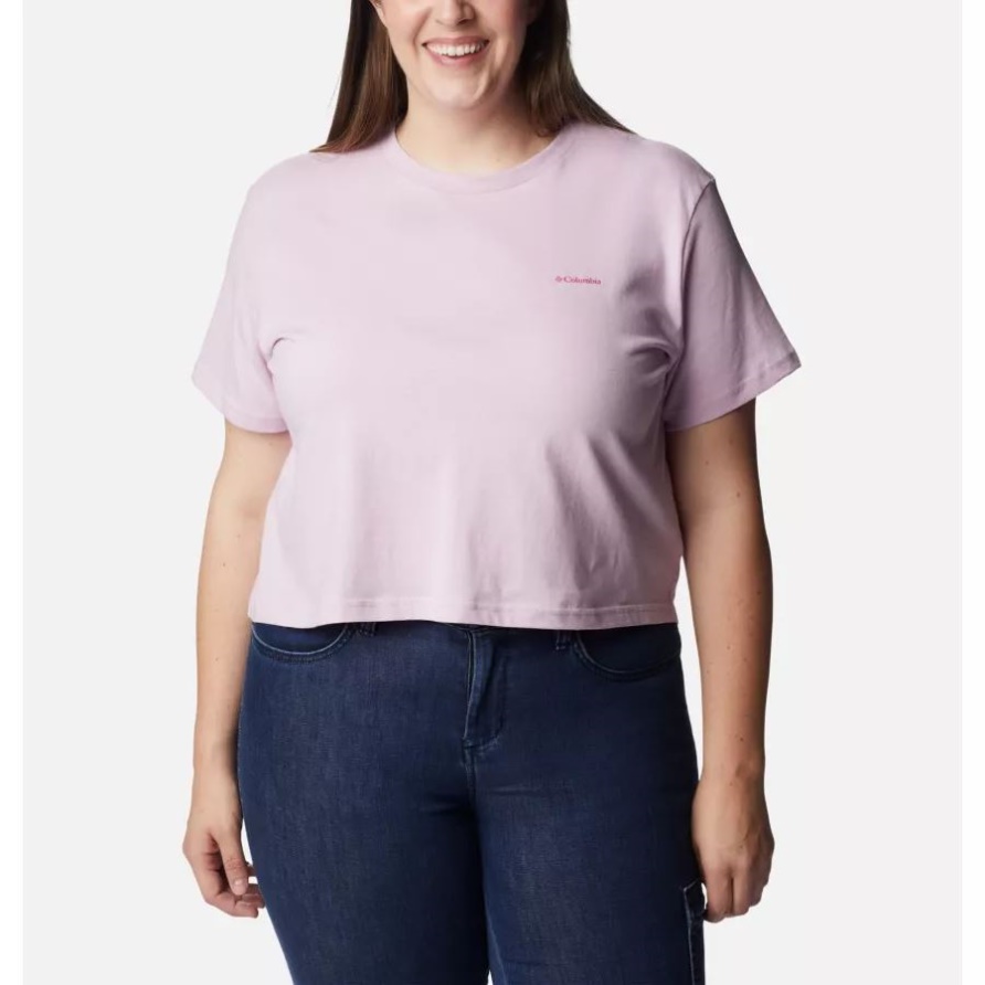 Columbia North Cascades Kurz Geschnittenes T-Shirt Für Damen In Übergröße Mit Aura/CSC-Markenverlauf