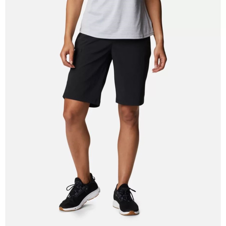 Columbia Lange Shorts Für Damen Unterwegs Schwarz