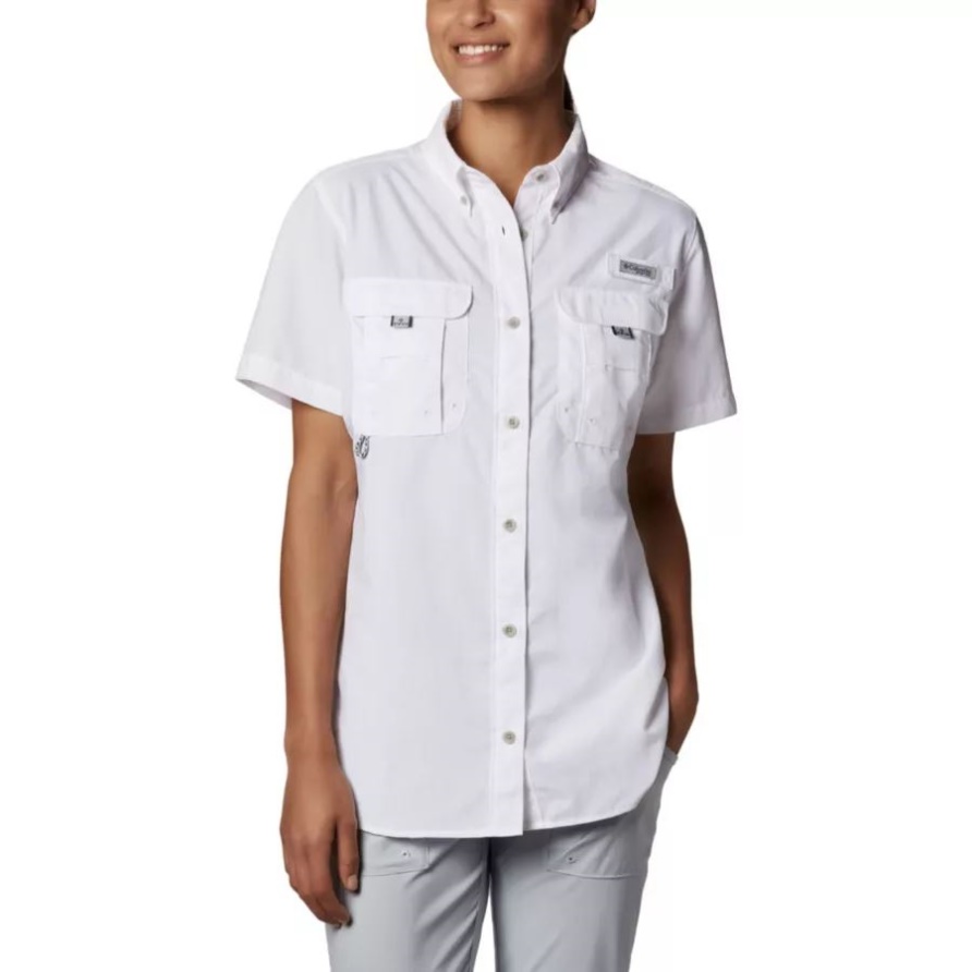 Columbia Frauen Pfg Bahama Kurzarmshirt Weiß