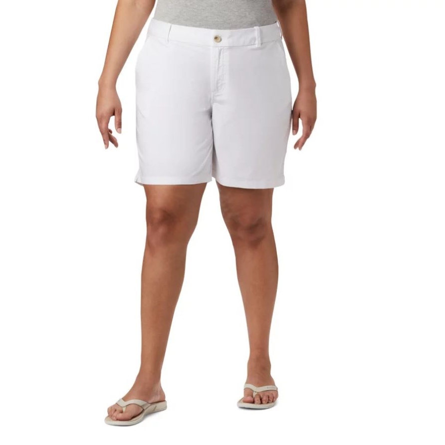 Columbia Frauen Pfg Bonehead Stretch Shorts Plus Größe Weiß