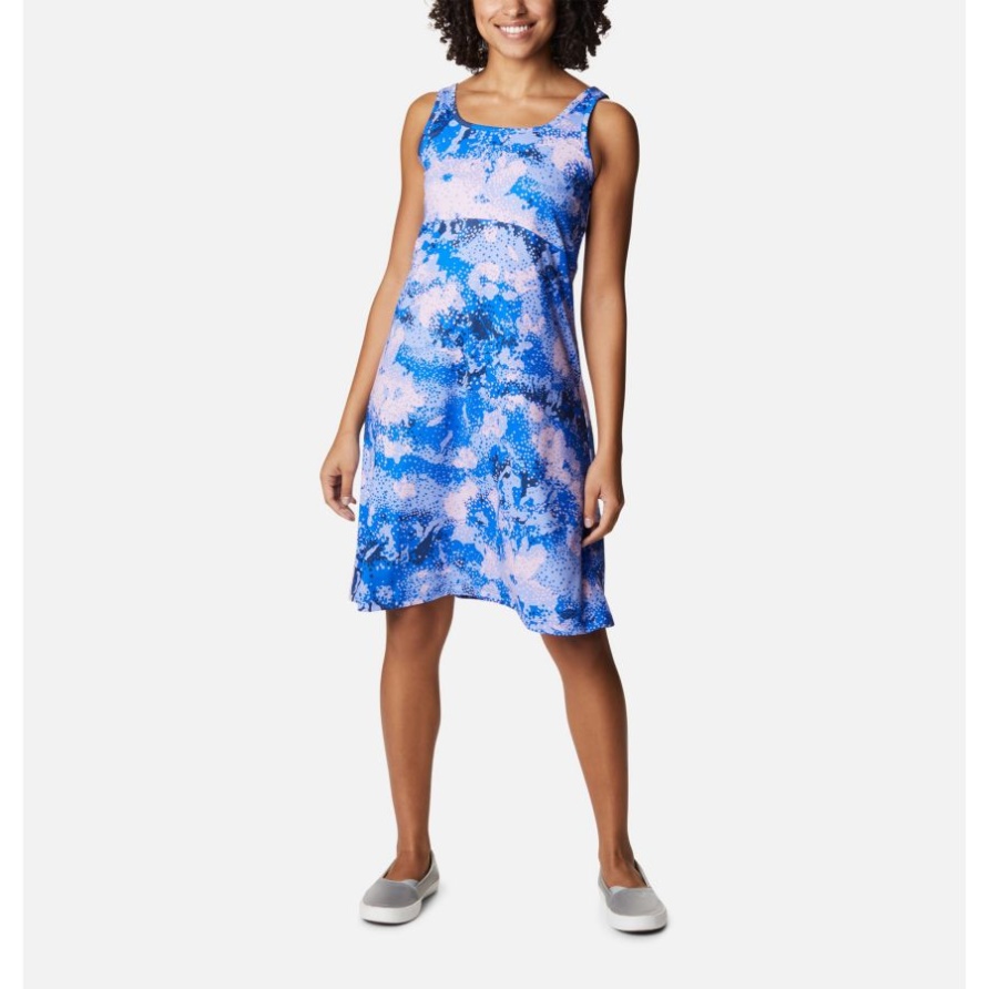 Columbia Pfg Gefrierschrank Iii Damenkleid Carbon/foamblumendruck