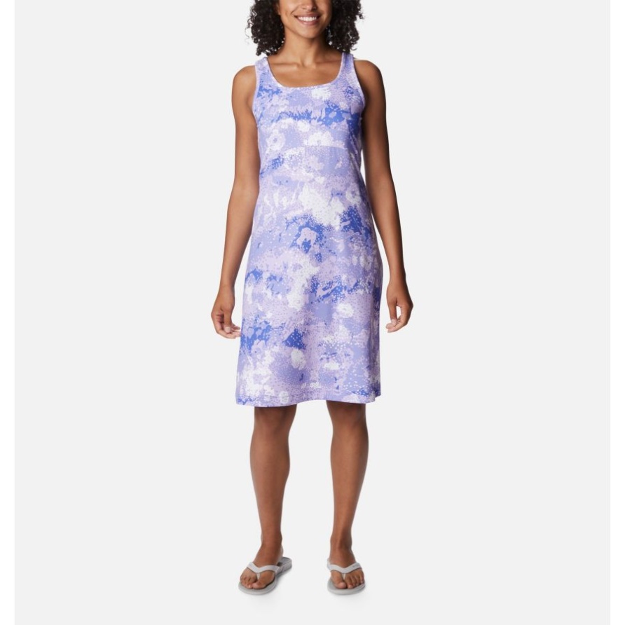 Columbia Pfg Freezer III Kleid Für Damen Violet Sea Foam Floral