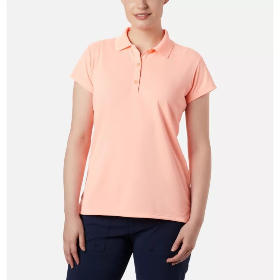 Columbia Pfg Innisfree Kurzarm Polo Tiki Pink Für Damen