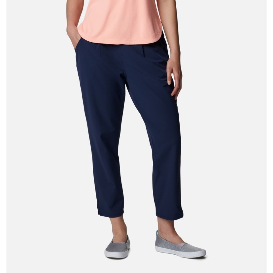 Columbia Pfg Sun Drifter Gewebte Hosen Für Damen Collegiate Navy