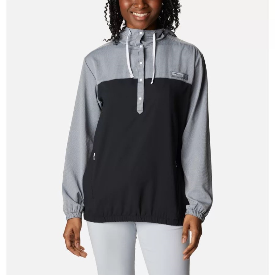 Columbia Frauen Pfg Tamiami Hoodie Schwarz/weiß