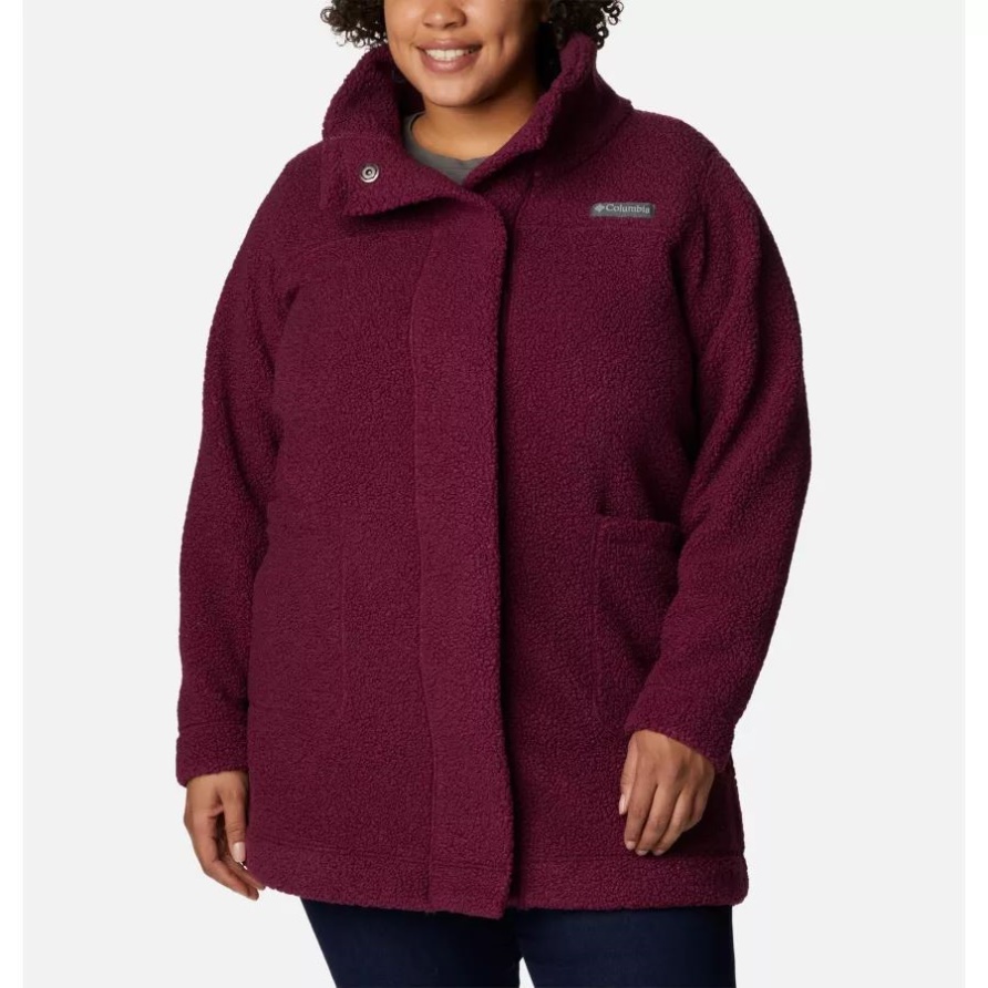 Columbia Damen-Panorama-Langjacke Plus Größe Marionberry